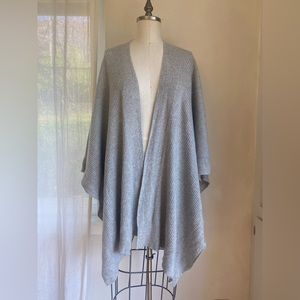 Ribbed Cashmere Poncho